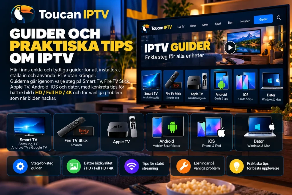 Guider och praktiska tips om IPTV